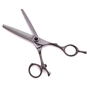 High Quality Hair Scissors Professional Cutting Scissors 5.5 to 7.5 440C Thinning Scissors Swivel Thumb Sharp <b>Blade</b> Tip Black - Product Image 5