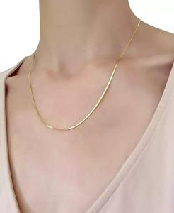 สร้อยคอโซ่ก้างปลาแบน18 "(1-1/4มม.) ในทองคำ14K | Macy's - Product Image 2