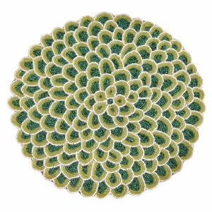 Nouveau design fait main, set de table en verre perlé à motif floral, pour mariage, fête et décoration intérieure - Product Image 1