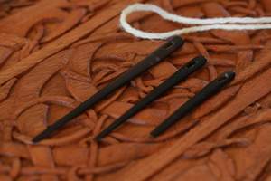 Handmade Nalbinding Horn Knitting Chibi <b>Yarn</b> <b>Needles</b> Large Eyed Waterproof Eco-Friendly Rug Making Multipurpose Weaving CRAFT - Product Image 4