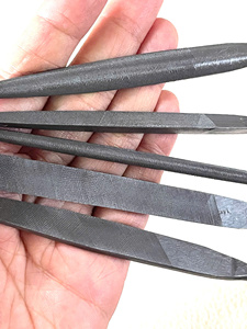 MEJOR PRECIO MIX 5 Tipos de Limas Industriales/DIY de 8 Pulgadas, Juego de Limas Manuales de Corte Suave con Acabado Natural, Limas Planas, Semicuadradas y de Aguja de Acero - Product Image 6
