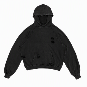 Hoodie personnalisé en coton molletonné 500 g/m² pour les marques de streetwear américaines avec étiquette privée, provenant d'une usine de hoodies. - Product Image 2