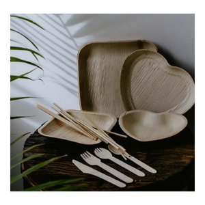 Vajilla Ecológica de Hoja de Areca, Plato Natural de Hoja de Palma para Servicio de Alimentos y Empaque Sostenible - Product Image 2