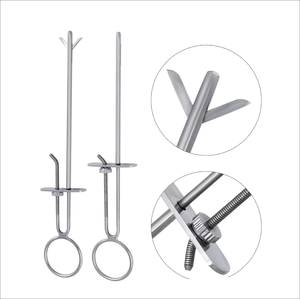 Cannule trocar en acier inoxydable réutilisable, instrument chirurgical pour chevaux, lapins, chats, chiens, équipement vétérinaire - Product Image 2