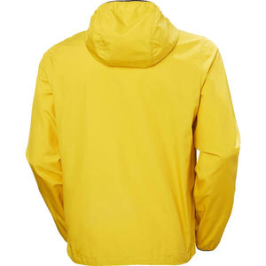 Chaqueta Cortavientos con Capucha para Hombre, Amarilla, de Alta Calidad, Impermeable, Ligera, Deportiva, Transpirable, con Rayas, Informal - Product Image 6