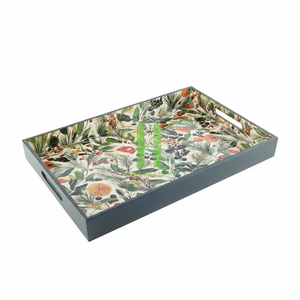 Plateau en bambou laqué écologique du Vietnam, design bohème élégant pour la décoration de la maison, utilisation en restaurant, prix d'usine - Product Image 5