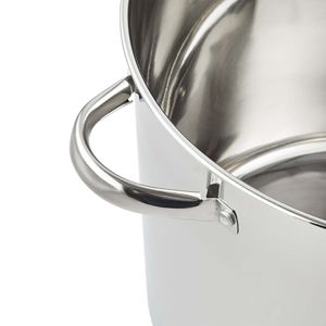 Stainless Steel 20 Quart <b>Stock</b> <b>Pot</b> <b>with</b> Glass <b>Lid</b> 5L Large Soup <b>Pot</b> 304 Steel Double Handle - Product Image 4