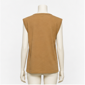Camiseta de algodón de manga corta y cuello redondo para mujer, para uso diario - Product Image 4