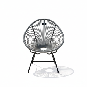 เก้าอี้หวายสำหรับสวนที่นั่งสบาย เหมาะสำหรับเฟอร์นิเจอร์ระเบียงกลางแจ้ง ทนทานต่อสภาพอากาศ ผลิตจากหวาย PE  ผู้ผลิตจากโรงงาน OEM - Product Image 2