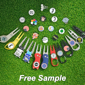 Bán Buôn Men Thiết Lập Divot Công Cụ Sửa Chữa Các Sản Phẩm Khác Kim Loại Mũ Phụ Kiện Trống Từ Hat Clip Tùy Chỉnh Golf Bóng Đánh Dấu - Product Image 1