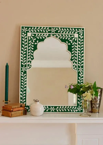 Customized Modern Eco-Friendly Handmade Wooden <b>Wall</b> <b>Hanging</b> <b>Mirror</b> Frame with Bone Inlay Work for Home and Hotel Bedroom Use - Product Image 4
