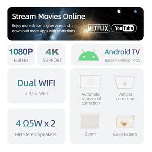 Haut-parleur intelligent AKEY9S pour Home Cinéma, TV, Jeux, Football, Netflix, Karaoké, OEM, haute luminosité, pour salle de classe, chambre, utilisation diurne et éducative - Product Image 6