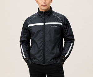 Factory Direct New <b>Lightweight</b> OEM Custom Logo Design 100% Polyester Full Zipper Running <b>Jacket</b> Sportswear Windbreaker for Men - Product Image 1