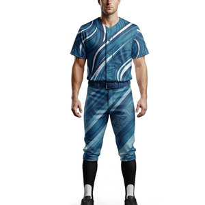 Uniforme de baseball professionnel, maillot personnalisé, pantalon assorti, polyester respirant, motif imprimé par sublimation audacieux, entraînement d'équipe - Product Image 1