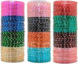 Elegant Style Latest Festive Eid & Party Wear Gungharoo <b>Bangles</b> Kashmiri Churian For Girls - Product Image 2