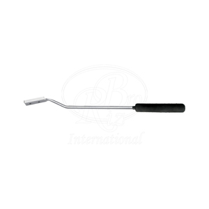 เครื่องมือขูดฟันม้าแบบออฟเซ็ต ขนาด 15 นิ้ว ทำจากสแตนเลส ด้ามจับทำจาก PVC ใบมีดขูดถอดเปลี่ยนได้ สำหรับสัตวแพทย์ - Product Image 4