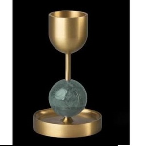 Nuevo Diseño Decorativo, Portavelas Tradicional Indio Elegante, Portavelas con Acabado Dorado Personalizado, Más Vendido - Product Image 1