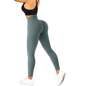 Leggings marron taille mi-haute pour femme White Bird Express – Sans couture, extensibles, pour yoga, gym, entraînement, sport et fitness - Product Image 2