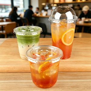 Custom PET Plastic <b>Cold</b> Drink <b>Cup</b> Disposable Beverage <b>Cup</b> with Lid for Juice Tea Coffee Milk Tea - Product Image 1