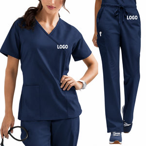 Uniformes Médicos Personalizados de Spandex, Uniformes de Hospital Elásticos y Lavables, Uniformes Quirúrgicos para Hombre con Cintura Elástica, Uniforme para Veterinarios - Product Image 1