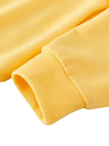 Sweat à capuche décontracté pour enfants, col rond, manches classiques, en tricot uni, respirant, en polyester/coton écologique, à faible MOQ et prix abordable - Product Image 6
