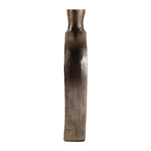 Vase de table moderne en bronze avec design en forme d'anneau, pièce d'art décorative faite à la main, 8 pouces de hauteur, 4,5 pouces de largeur - Product Image 6