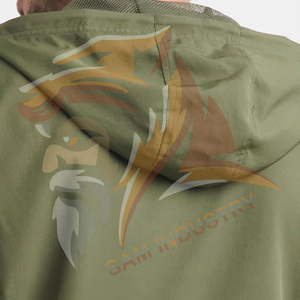 Veste coupe-vent légère et imperméable pour homme, écologique, avec logo personnalisé sur le devant, style streetwear - Product Image 5