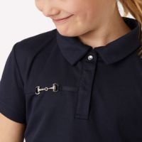 Camiseta de Equitación Elástica en 4 Direcciones de Alta Calidad, Camiseta Deportiva, Camiseta de Competición, Polo en Tejido Técnico Suave al Tacto