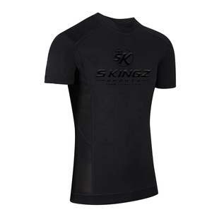 Maillots de surf imprimés en gros, unisexe, avec logo personnalisé, protection UV, manches courtes, vêtements de sport - Product Image 1