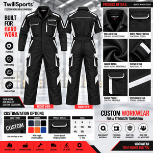 Overol de Trabajo de Algodón Transpirable e Impermeable de Manga Corta, Uniforme de Protección Industrial, Overol Resistente para Fábrica - Product Image 6