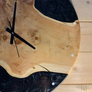 นาฬิกาแขวนผนังดีไซน์โบราณ หน้าปัดเดี่ยว ทำจากเรซิ่นไม้ควอตซ์ธรรมชาติคุณภาพดีเยี่ยม สไตล์งานฝีมือ เหมาะสำหรับเป็นของขวัญ - Product Image 6