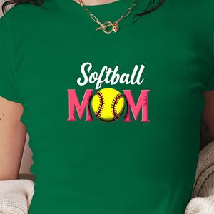 Camiseta corta de moda para mujer con diseño de Softbol - Product Image 1