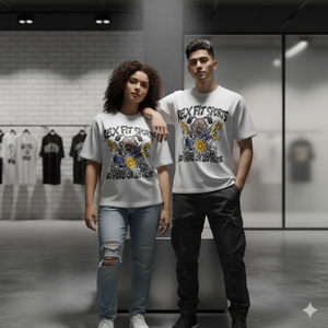 T-shirt Homme Vintage Délavé à l'Acide Coupe Oversize 100% Coton Personnalisé Impression DTG Col Rond Manches Courtes Marque Privée - Product Image 4