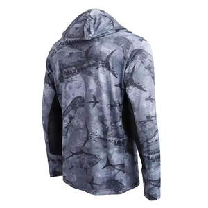 Camisetas de Pesca al por Mayor OEM, Suaves, 100% Poliéster, Manga Larga, UPF 50, Protección UV, Secado Rápido, Personalizables - Product Image 4