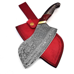 Couteaux de cuisine forgés à la main avec une lame large et affûtée, manche ergonomique en bois pour la maison, les restaurants, la restauration et la cuisine professionnelle - Product Image 6