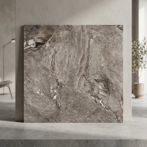Pour le salon Design marron moderne 600x600mm Carreaux d'intérieur 24x24 Porcelaine polie Aspect marbre 60x60 Carreaux de granit - Product Image 5