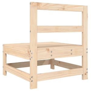 Canapé de jardin en bois naturel massif, construction durable en pin et contreplaqué - Product Image 6