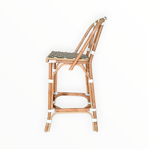 เก้าอี้บิสโทรยอดนิยมสำหรับร้านกาแฟ ร้านอาหาร พื้นที่สาธารณะในที่พักอาศัย - หวายสังเคราะห์ถักทออย่างดี รับประกันการถักทอ 3 ปี - Product Image 3