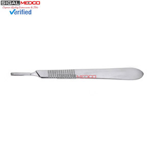 Lames de scalpel manuelles 100 pièces en acier inoxydable allemand, emballées individuellement, lames chirurgicales stériles pour la chirurgie générale + 1 manche - Product Image 5