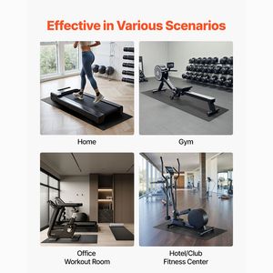 Tappetino per Tapis Roulant in PVC ad Alta Densità 60x130 cm, Tappetino per Attrezzature da Palestra per Ellittica, Camminata e Fitness - Product Image 6