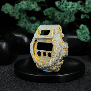 Luxury Iced Out <b>Smart</b> <b>Watch</b> Case Moissanite Diamond Hip Hop <b>Watch</b> Bezel 925 Sterling <b>Silver</b> Cover Custom Jewelry - Product Image 4