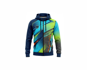 Bulk Order Customised Garment Dyed Sublimation Zipped Hoodies for Schools Teams & Corporate Events-Wolson Industry WI-SH-00077 - Product Image 1