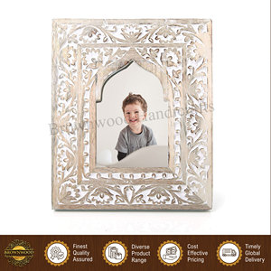 Antique Design High Quality <b>White</b> Distress Finished Color 100% Natural Mango Wood Photo <b>Frame</b> for Home Decoration - Product Image 4