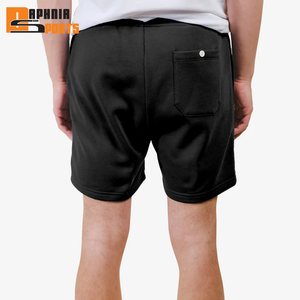 Shorts de sport décontractés pour hommes en molleton de coton 100 % de haute qualité avec taille élastique, style jogging en tissu éponge français - Product Image 4