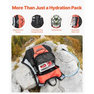 Mochila de Hidratación Ligera de 2L con Bolsa de Agua de TPU para Senderismo, Serie Hydro W, para Hombres y Mujeres - Product Image 5