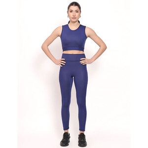 Custom Logo Breathable Lightweight Comfortable High Performance Best Seller Gym Fitness Wear High Waist Leggings Sports Bra Set - Product Image 1