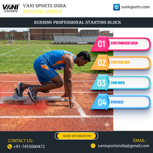 Bloque de salida de acero de alta calidad, el más vendido, profesional, para competición de atletismo, con logotipo personalizado de marca - Product Image 2