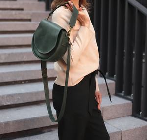 Bolso bandolera informal de cuero marrón vintage, bandolera para oficina, viaje, negocios - Product Image 2