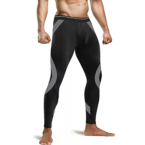 Conjunto de compresión para hombre, transpirable, sin costuras, cómodo, leggings de fitness y conjunto fácil de usar para gimnasio y yoga. - Product Image 1