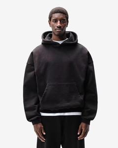 Sweat à capuche décontracté en polaire de haute qualité, épais, avec logo personnalisé, pour hommes, coupe oversize, pull à capuche - Product Image 3